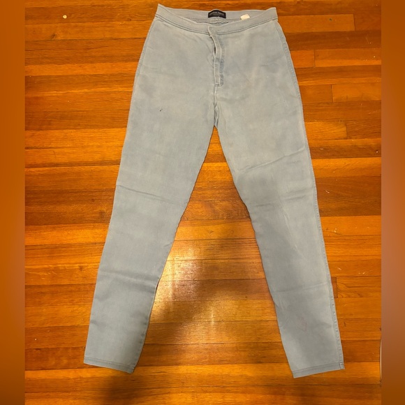 American Apparel Denim - Light denim high waisted stretch jeans